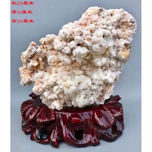天然珊瑚结晶状石英石摆件价格多少(石英石晶体里长出的结晶是什么样的)